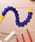Heavy Duty Flexible Coolant Hose For Machine Shops Straight Up Rock Solid Water And Oil Delivery Tube With Swivel Threaded Ends on workbench.
