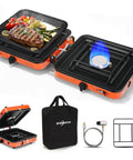 Two Burner Portable Camping Stove With Carry Bag No-Fuss 17000 BTU Propane Camp Stove for Camping Outdoor Cooking and Emergencies