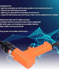 High Speed Pneumatic Air Rivnut Gun At 1500 RPM For Quick Self-Locking M3 M4 Installation, orange and black alloy tool