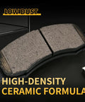 Ceramic Front Brake Pads Set For Ford Expedition 2010-2017, Ford F-150 2010-2017, Lincoln Navigator 2010-2017 showing low dust feature