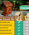 Premium Wooden Bird House Kit For Adults Build It Yourself Bird House And DIY Woodworking Project Family Friendly Craft Kit For Home Garden Decor And Real Hands On Learning, featuring comparative chart of product features.