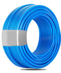 Top Shelf 8Mm Pu Air Hose Built Bone Strong To Crush High Pressure With Smooth Flexibility Works Perfect With 5/16 Inch Connections Rock Solid Durability For Gas Transfer And Fluid Delivery At Your Shop Setup coiled blue 8mm PU air hose