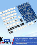 Hands On SMD Soldering Practice Kit To Build A LED Rotating Display With PCB Board components and instruction note