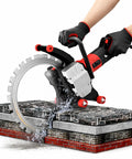 16 Inch Electric Concrete Saw With 9800W High Power Motor cutting through thick concrete slabs with water cooling.
