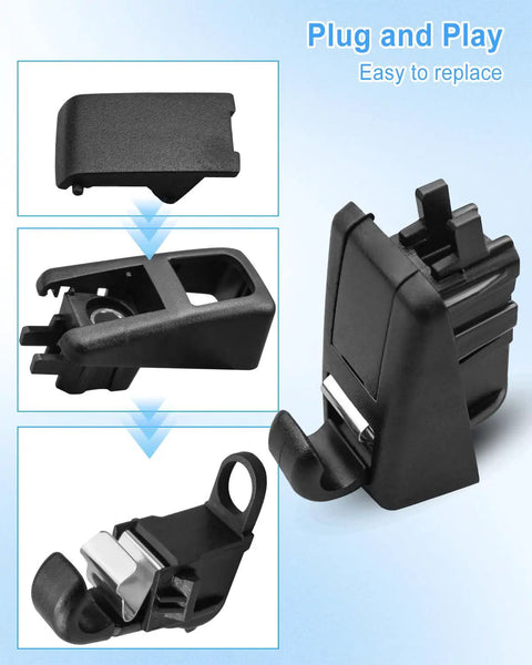 Sun Visor Clip Holder For Porsche Panamera 2017 2018 2019 2020 Replacement Sunshade Clip 971857561A1E0, black plastic, easy install