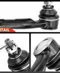 Front Outer Tie Rod End Replacement For Honda CR V Civic Del Sol Fit Insight Acura Integra 1992 To 2014 Fixes Uneven Tire Wear On Both Sides For A Smooth Ride Driver And Passenger Side Durable Suspension Repair close-up black metal ball joint boot