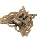 Antique Bronze Butterfly Hasp Latch 59x53mm Lock For Jewelry Box Cabinet And Vintage Furniture Hardware Durable Zinc Alloy Construction