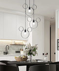 Cartoon Mouse Pendant Light Three Heads Iron Chandelier for Kids Room Kid Friendly Cafe Dining Room Ceiling Lamp in kitchen