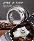 Conical Burr Espresso Coffee Grinder Electric With Precision Timer 2.0 Touchscreen Adjustable Burr Mill 51 Precise Settings