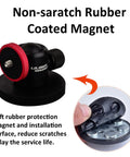 60lb Magnetic Camera Mount With Mini Ball Head Rubber Coated Neodymium Magnet Quarter Inch 20 Tpi Male Thread Stud