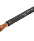 2/0 Gauge Premium Extra Flexible Welding Cable 600 Volt Black 25 Feet Made in USA Sunlight Resistant Water Resistant Highly Flexible Copper Stranding 30 Gauge Ships As A Coil