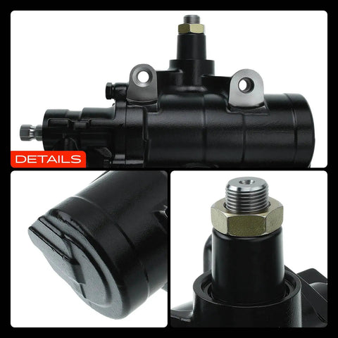 Close-up details of Complete Power Steering Gear Box Assembly For Dodge Ram 1500 2006-2008 4WD And Ram 2500 2003-2008