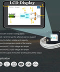 LCD display for Built Like A Tank With 4000 Watt 48V DC To 120V 240V Split Phase True Sine Wave Inverter showing voltage and status.