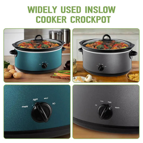 Crockpot SCV700-CH-BR models with Replacement Slow Cooker Knob, heat-resistant plastic dial for precise control