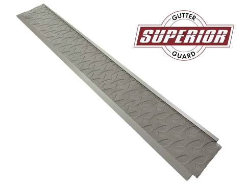 Raised Stainless Steel Gutter Guard Screen Kit For 5 Inch Gutters, DIY Install, 48 Ft Coverage with superior logo