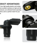 Camshaft Position Sensor for Cars Plug and Play Replacement With Sealing Ring OEM No F01R00B003 Easy Install Fits Most Vehicles Eliminates EPC Warning Lights and Cold Start Woes, Reliable Engine Sensor black plastic and metal close-up
