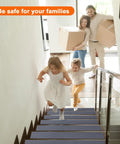 Family ascending stairs with Heavy Duty Non Slip Stair Tape 4 Inch By 60 Feet For Outdoor Steps Waterproof Anti Skid Tape Grey
