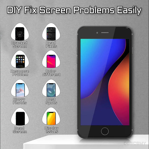 iPhone 8 And SE 2020 4.7 Inch LCD Screen Replacement Full Assembly Digitizer With 3D Touch Black Front Panel Fix Kit And Tools