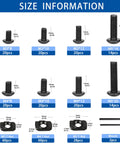 Beefy 296 Piece M3 M4 M5 T Nuts And Screws Set For Aluminum Extrusion Hardware Must Have Including 60 M3 T Nuts 60 M4 T Nuts 28 M5 T Nuts Plus M3 M4 M5 Screws In 8mm 10mm 12mm 16mm And 20mm Lengths, size chart