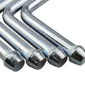 Solid Stainless Steel 90 Degree Bend Universal Exhaust Hanger Rods Weld Mount Bracket Kit, 4-pack chrome steel rods