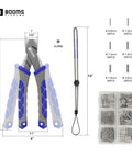 6.5 Inch Crimping Pliers For Single Barrel Crimpers With 300 Sleeves And A Lanyard Included XW41 Built Tough For Pro Grade