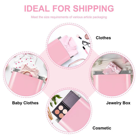 Light Pink 10x13 Poly Mailers 100 Pack Waterproof Shipping Envelopes for Clothing Strong Adhesive Bags for Small Businesses
