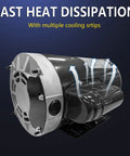 Powerful 1 HP Electric Single Phase Motor with cooling strips for air compressors, 56C frame, UL listed for durability