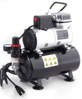 Oil-Free Mini Airbrush Compressor With Cooling Fan And 3L Tank, 47dB Quiet Portable Regulator And Moisture Trap For Nail Art
