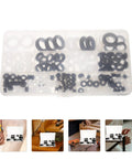 180 Piece Rubber Grommet Kit For Ceiling Fans And Wiring, Easy Install, DIY Friendly With Assorted Sizes, clear storage case