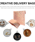 Rose Gold Self Seal Bubble Mailers 15x13cm 20 Pack Durable Adhesive Shipping Bags Protective Envelopes for jewelry