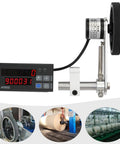 Electronic Digital Length Meter Counter With Rolling Wheel Sensor measures feet inches meters yards, features digital display with track sensor.