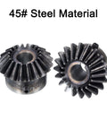 Bevel Gear Set 2M Module 1 To 1 Reduction 20 Teeth 12mm Shaft Hole 90 Degree Steering Gear Bevel Pinion 45 Steel Material