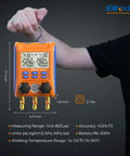 Wireless HVAC Manifold With Data Logging, Affordable Pro Tool For Pressure Hold Tests And Vacuum Leak Detection, Real Time Readouts, Easy To Use, Built For Professional Techs 7.1 inch orange unit