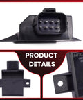 Fuel Pump Control Module Straight Up Made For 2020 To 2023 Land Rover Discovery Sport showing connector and mounting points.