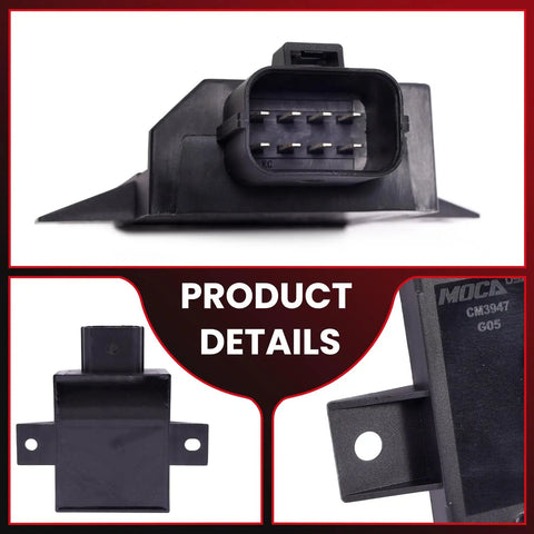 Fuel Pump Control Module Straight Up Made For 2020 To 2023 Land Rover Discovery Sport showing connector and mounting points.