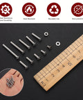 Ultimate 810 Piece M3 Screws Set With 304 Stainless Steel Flat Head Hex Socket Cap Screws Countersunk Bolts Nuts And Washers