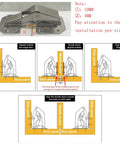 Installation guide for Soft Close Cabinet Hinge Set With 32 Stainless Screws, 90 Degree Concealed Kitchen Hinges For Cupboards And Wooden Doors