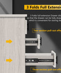 Built Tough 14 Inch Ball Bearing Drawer Slides Six Pairs Heavy Duty Side Mount Tracks Black Finish Smooth Glide showing full extension features.