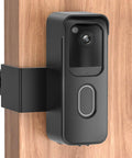 Anti Theft Doorbell Mount For All New 2nd Gen Video Doorbell No Drilling Rent Friendly Mount installed on wooden door frame