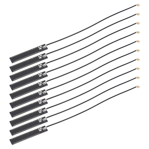 Ten-piece set of 433MHz 3dBi PCB Antennas with RG113 cable for drone data transmission and security systems