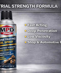 Penetrating Oil Spray For Stuck Bolts And Seized Hardware Heavy Duty Rust Busting Penetrant Fast Acting Lubricant 10 Oz Aerosol