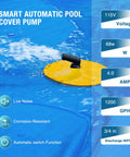 Automatic 115V Submersible Pool Cover Pump For Easy Water Removal From Pool Covers Hot Tubs Ponds And Fish Tanks With 25Ft Cord