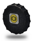 Brake Master Cylinder Reservoir Cap for Toyota Vehicles Fits Tacoma Tundra 4Runner RAV4 Avalon Camry Corolla FJ Cruiser Highlander Land Cruiser Mirai Prius Sienna Venza Easy Install Replacement Cover with embossed text and central yellow icon.