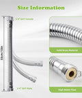 Swivel Garden Hose Adapter Protector With All Metal Construction And Three Quarter Inch Connection Extends Your Hose For Flexible Angles Prevents Kinks And Leaks For No Fuss Watering Reach And Durable Hose Extension., 33cm brass 3/4in GHT hose extender