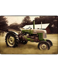 36x24 Inch Soft Non Slip Floor Mat With Comfy Old Tractor Photo Farm Design For Living Room And Office