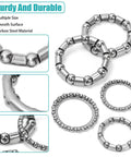 Bike Ball Bearing Kit 50 Pieces In 5 Sets Of 10 Varieties With Retainers And Cage For MTB Crank Bottom Bracket Headset Bearings Replacement Parts For Bicycles Easy Storage Box, multiple steel ball bearings displayed