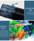 Rock Solid Automatic Fish Feeder With Nailed It Timing Accuracy And Rechargeable Battery For Home Aquariums and Backyard Ponds featuring adjustable feeding slider.