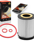 Oil Filter With 20K Miles Upgraded Protection Compatible With Mercedes-Benz Infiniti Freightliner Models on display with box.