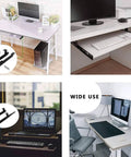 Heavy Duty Keyboard Drawer Slides 10 Or 12 Inch, under desk installation, space-saving design, for office and workstation use