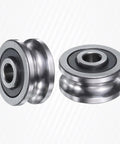 4 Pack Deep Groove Ball Track Guide Bearing 8Mm ID By 30Mm OD By 15Mm Width Double Sealed Pre Lubricated Gcr15 Chrome Steel bearings side view